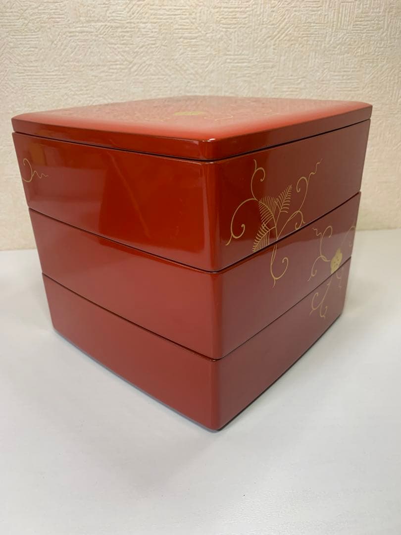 【未使用品】輪島塗　重箱 金彩