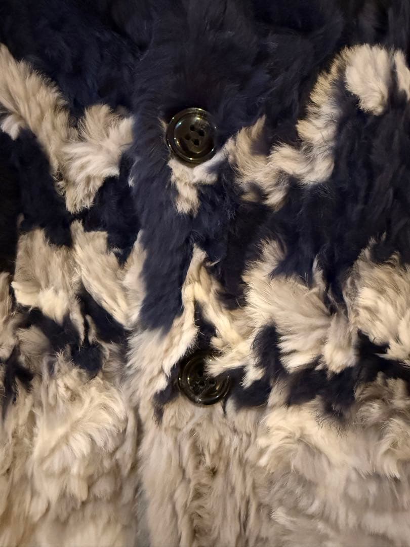 リアルファー（ラビット） ハーフコート XL