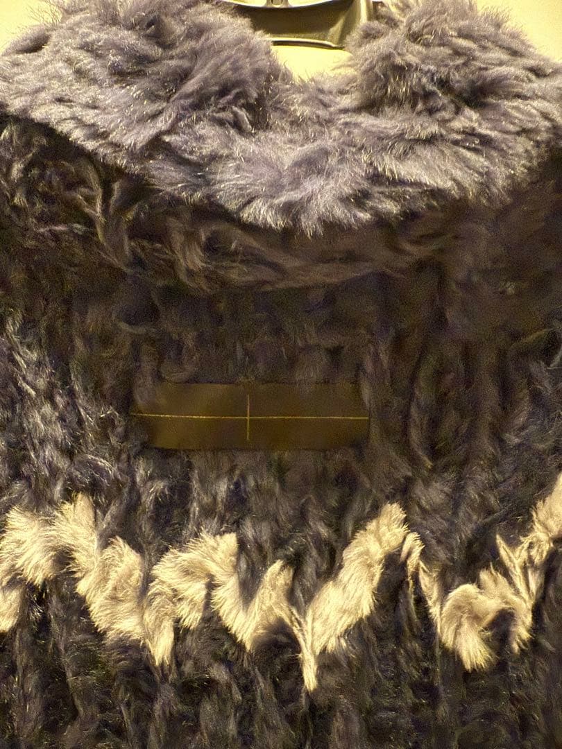 リアルファー（ラビット） ハーフコート XL