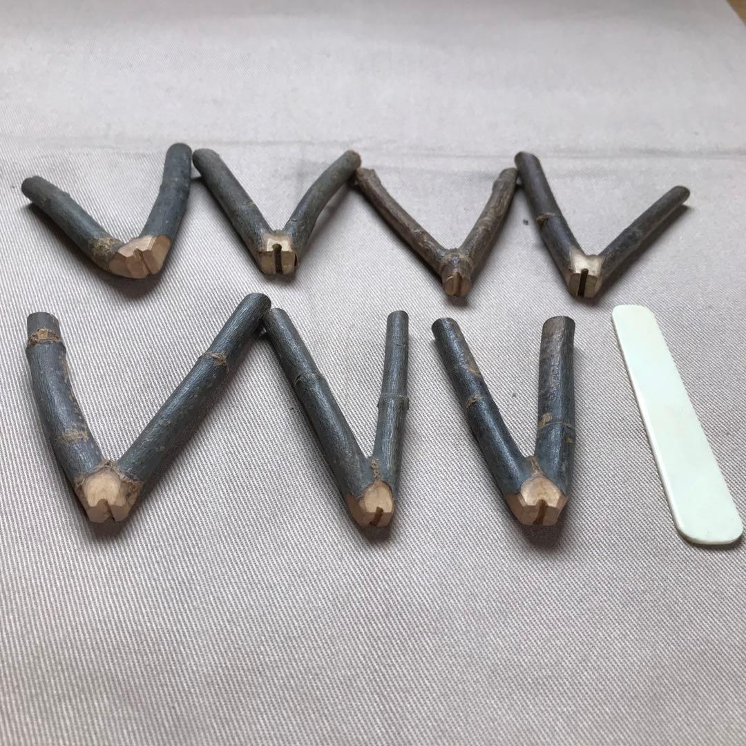 和琴の柱 7つ 琴さき 箱