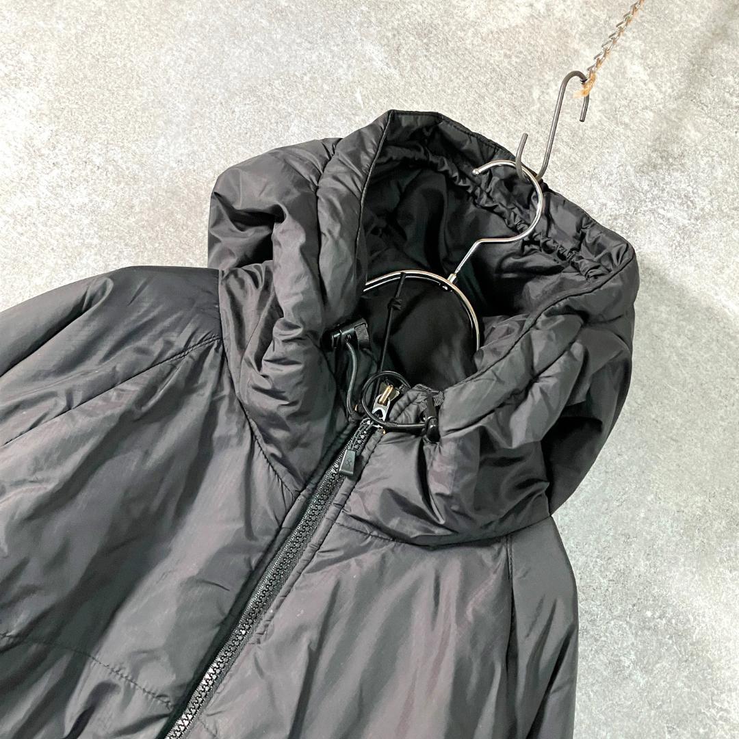 GOLITE　中綿ジャケット　長袖　ブラック　無地　フーディー　ジップアップ