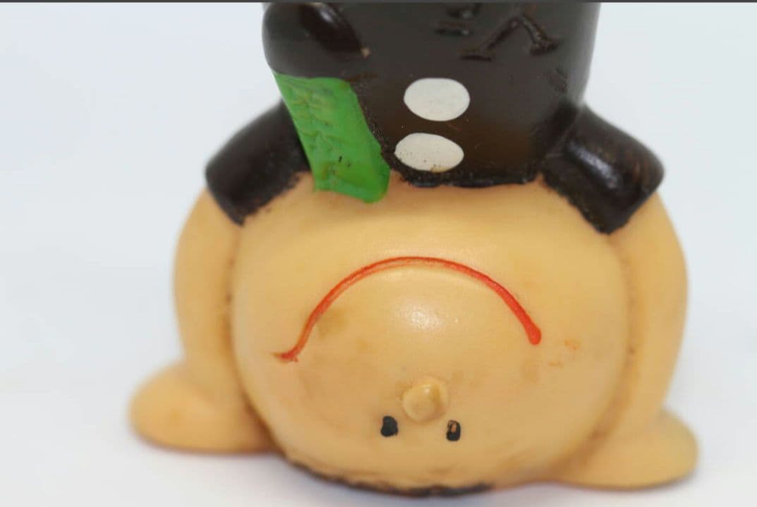 「平田やのようかん」企業物 ソフビ 指人形 「逆立ちぼうや 」 希少ソフビ