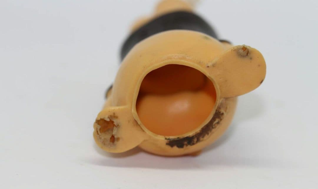 「平田やのようかん」企業物 ソフビ 指人形 「逆立ちぼうや 」 希少ソフビ