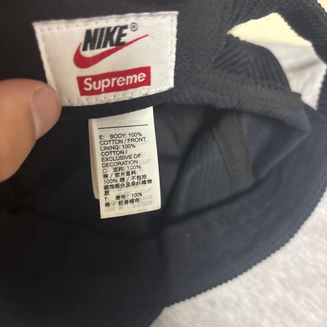 円堂守着用 SUPREME NIKE コードュロイキャップ ブラック - メルカリ