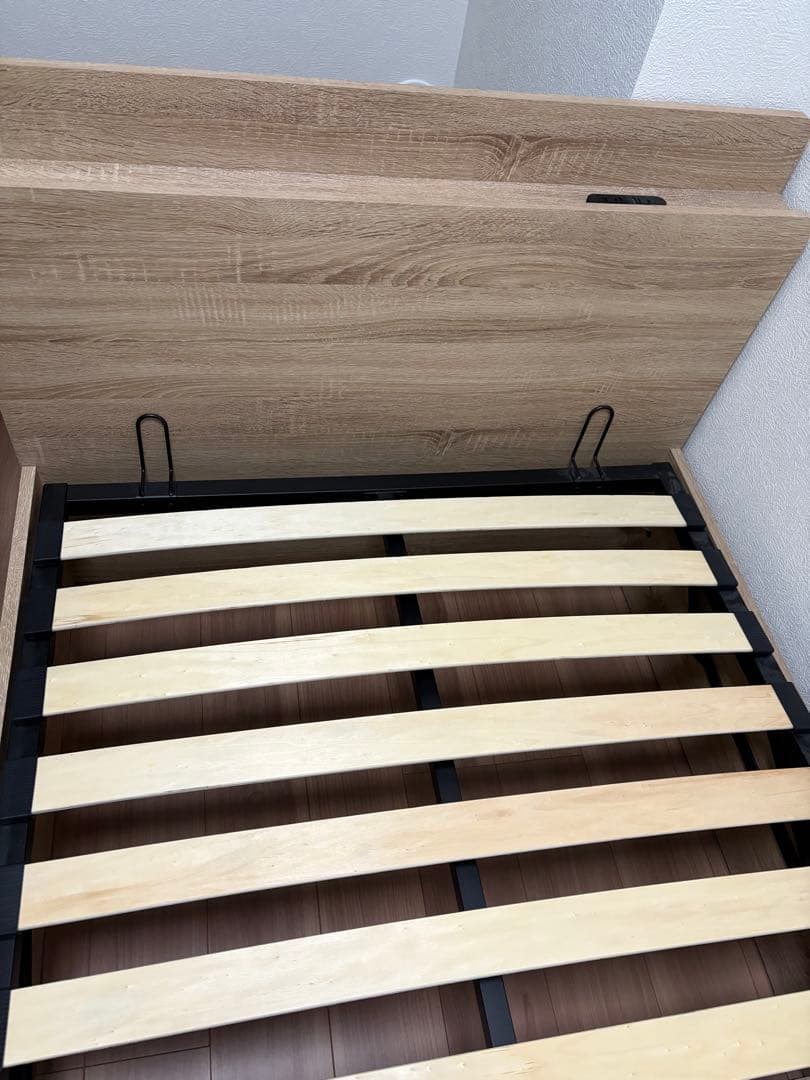 DOKOKA　ガス圧式跳ね上げ収納ベッド シングル