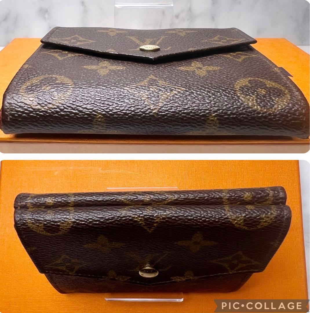 ルイヴィトン モノグラム ポルトモネビエカルトクレディ 三つ折り財布