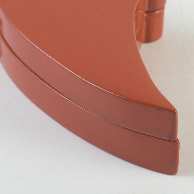 茶道具　塗師　橋口宗榮作　朱塗　丁字香合　共箱　V　9332