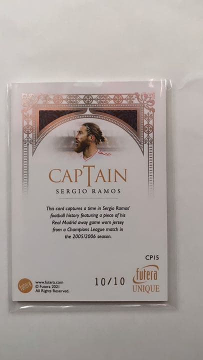 スポーツゲーム(野球盤等) Sergio Ramos 10/10 Futera Unique 2021-22