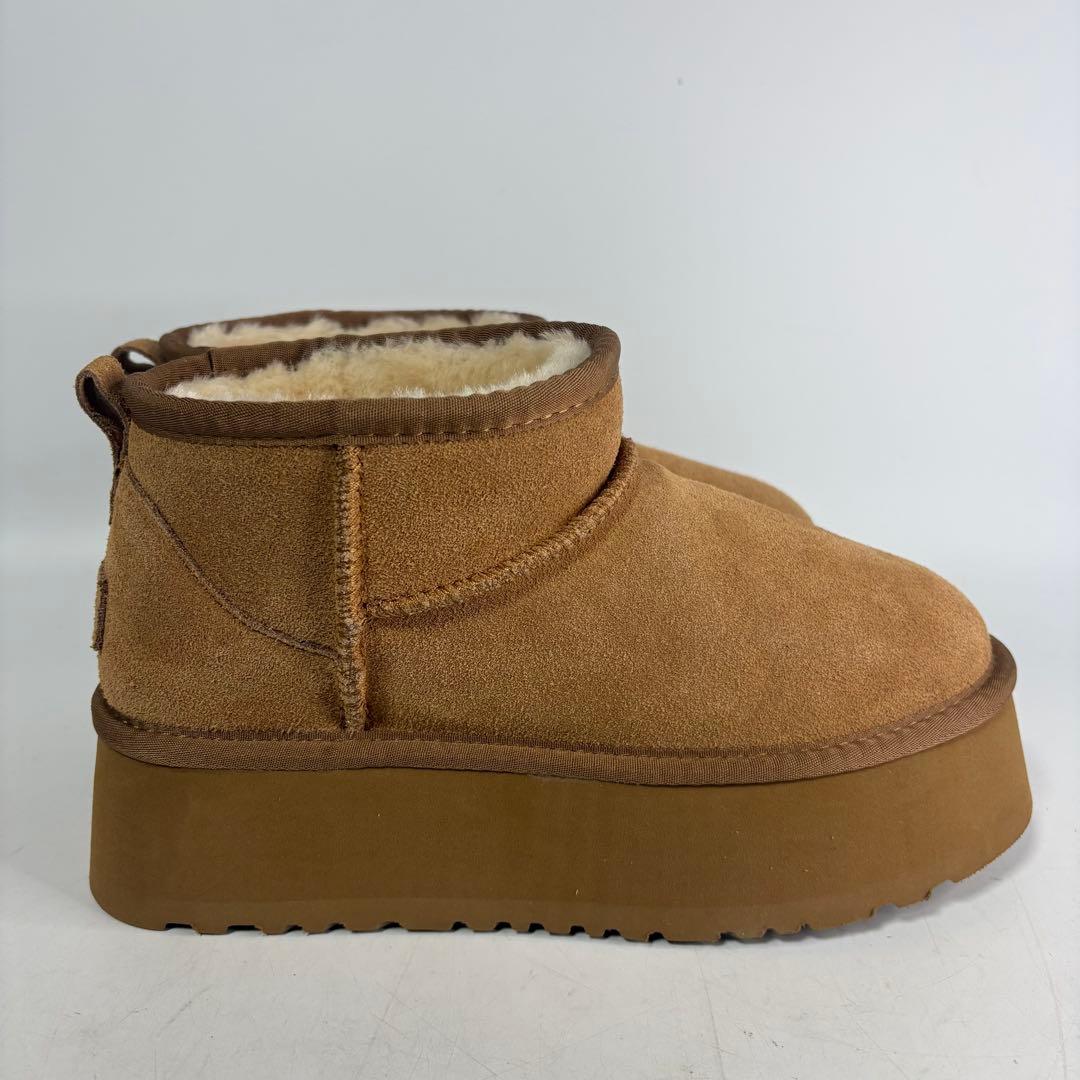 UGG アグ クラシックウルトラミニプラットフォームブーツ 24cm ムートン