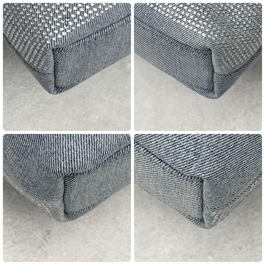 未使用タグ付 マイケルコース 3wayバッグ NOLA デニム ラインストーン