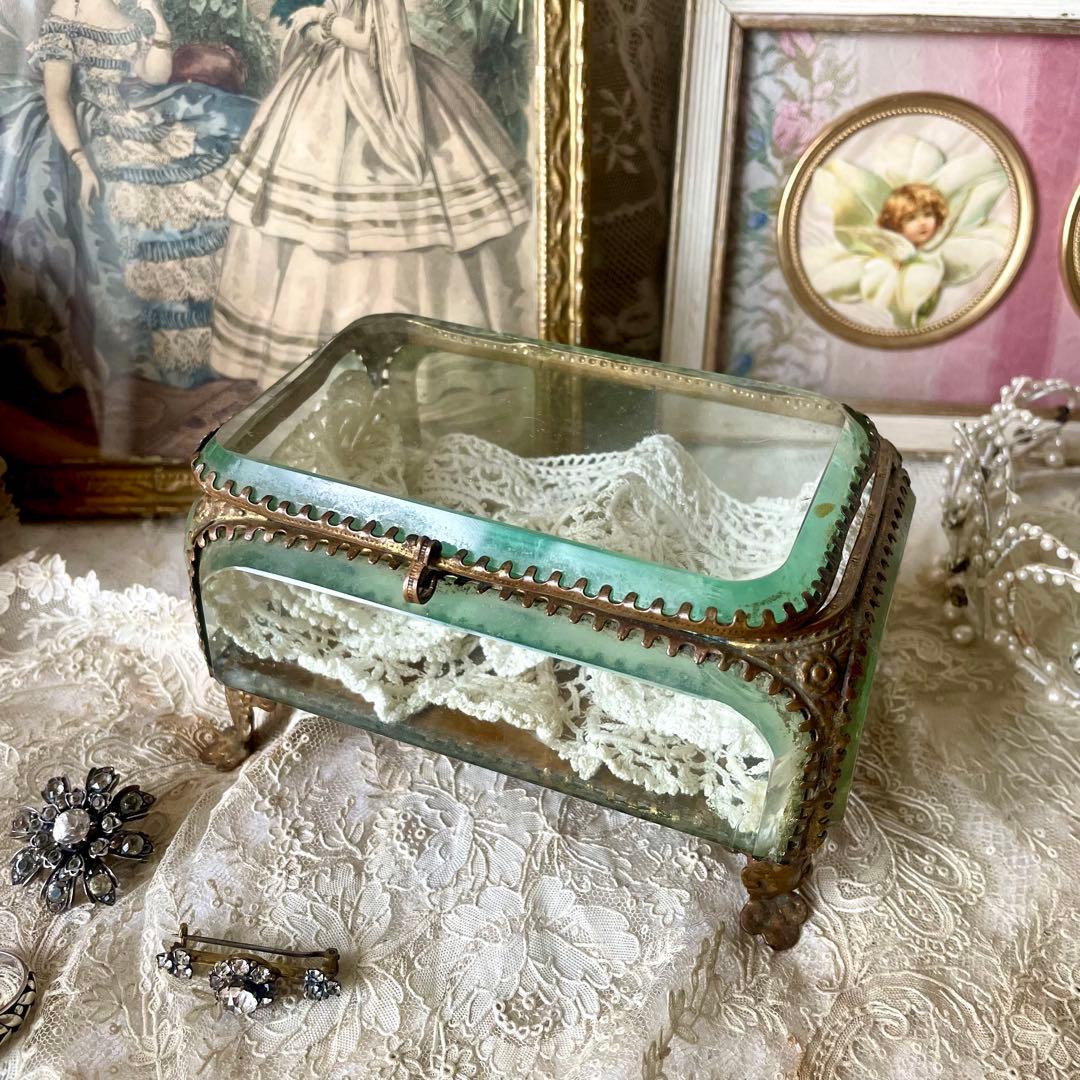 フランスアンティーク1900年頃の美しいラベルの古箱 ボックス