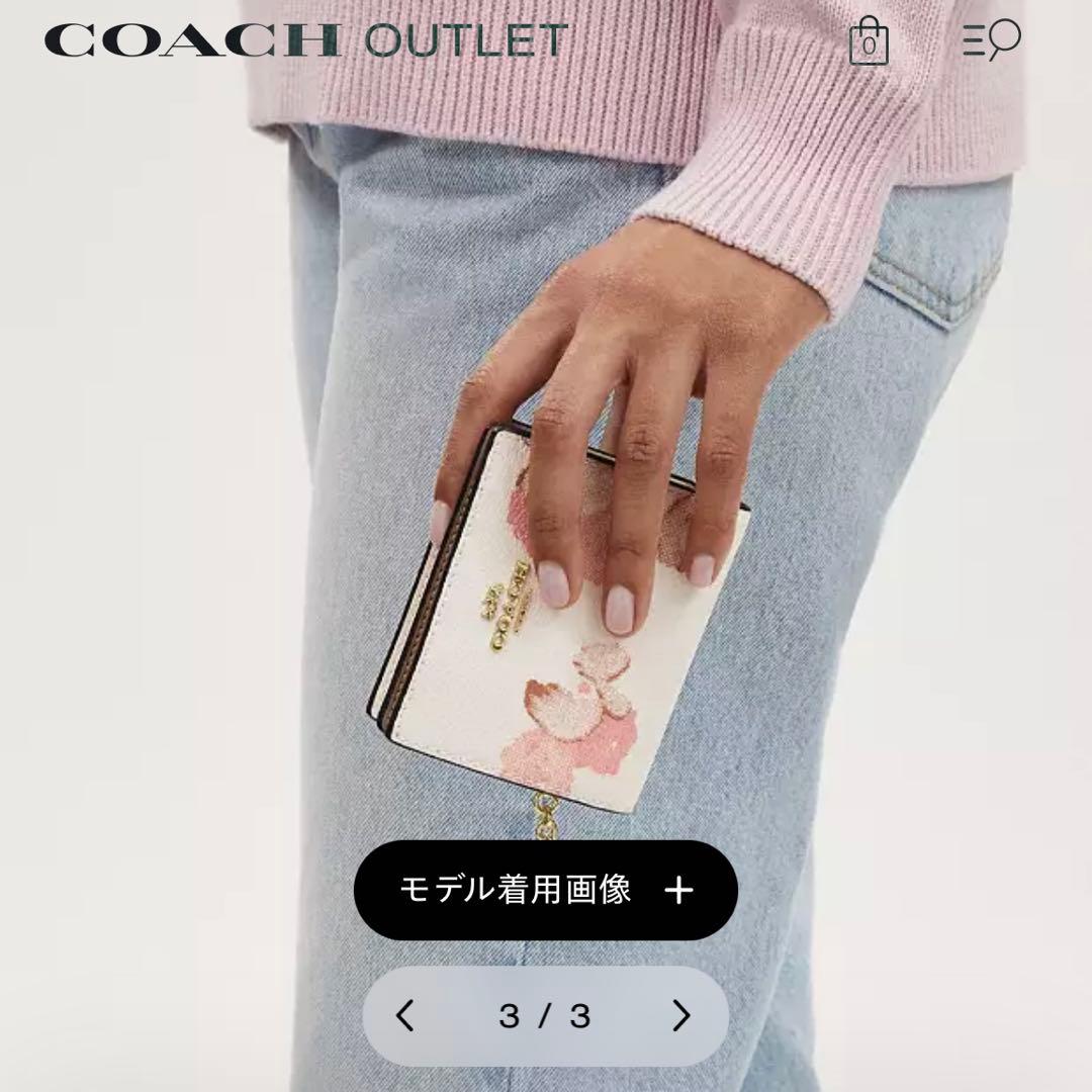 【新品未使用✨】COACH スナップウォレット・フローラルプリント　二つ折り財布