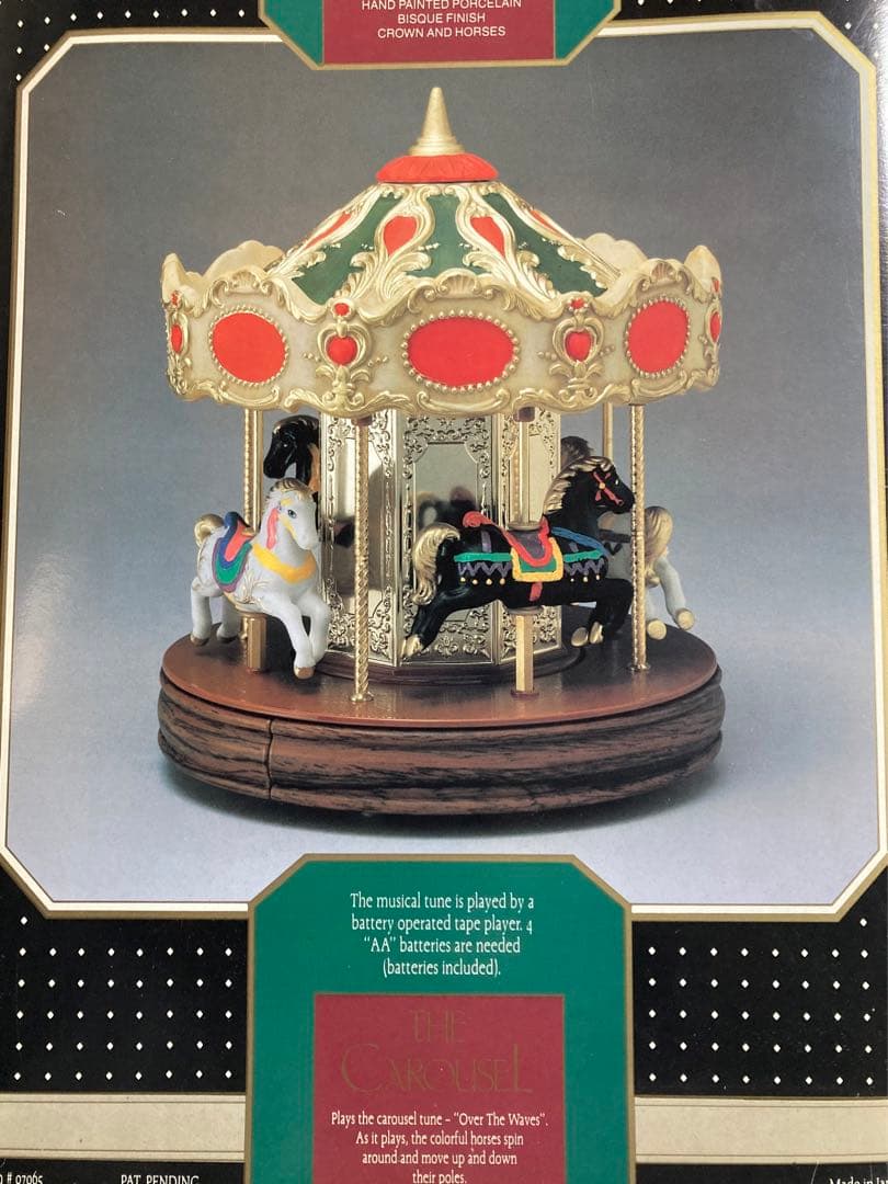 レトロ メリーゴーランド オルゴール 回転木馬 WACO ヴィンテージ 昭和