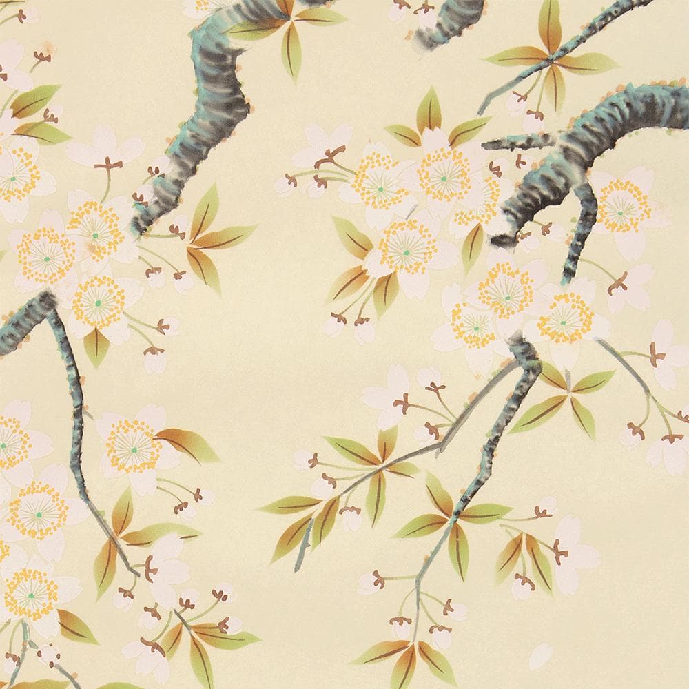 掛軸 日本画 小木曽祥雲「桜に小鳥」共箱 東洋美術会会員