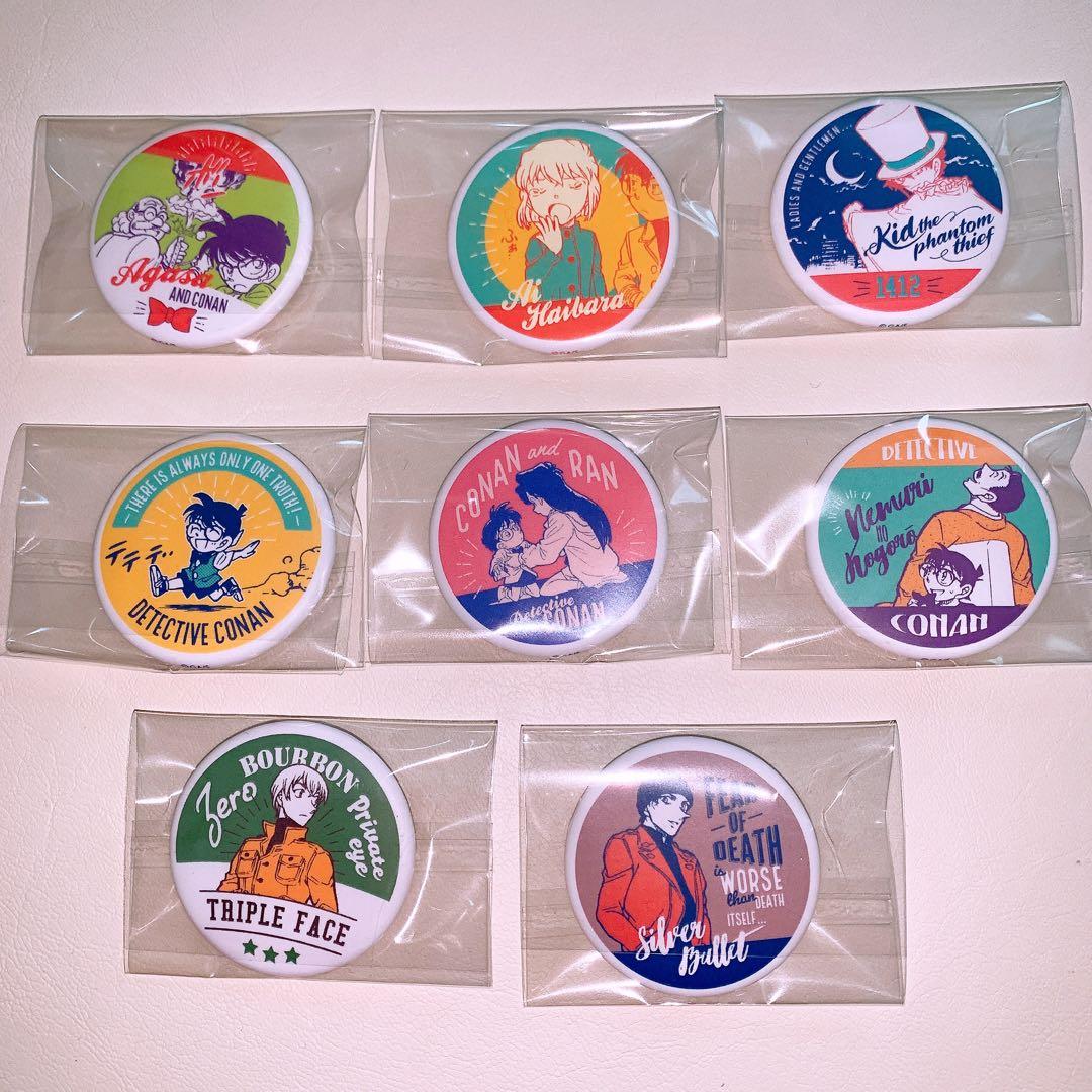 名探偵コナン コナン探偵社 パステル缶バッジ 毛利蘭 灰原哀 怪盗
