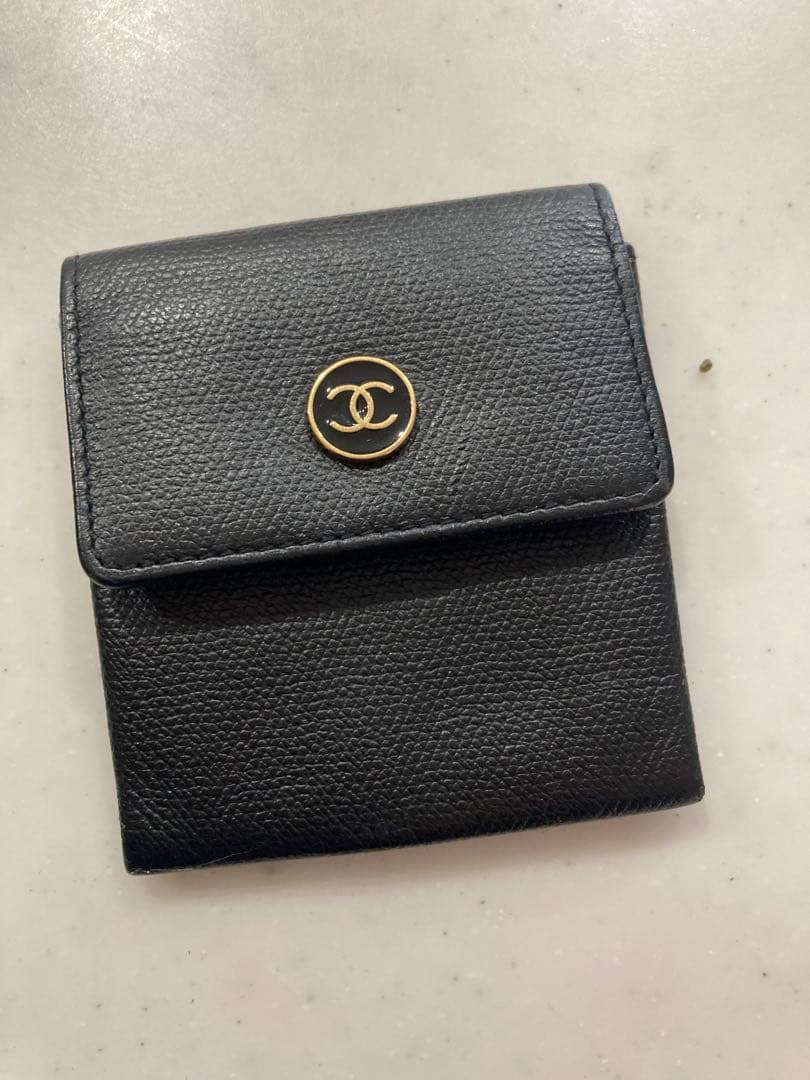 CHANEL ブラックレザー ケース