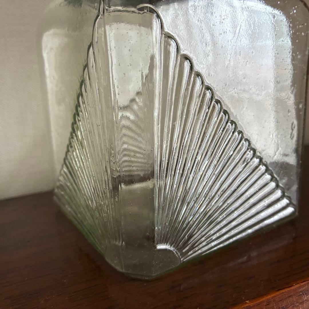 大正〜昭和初期 アールデコのあめや瓶 菓子瓶