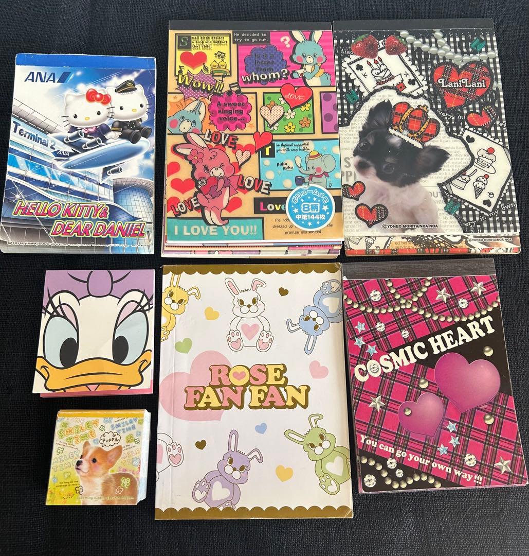 平成レトロ 当時物 メモ帳セット サンリオ ディズニー スイマー キティ