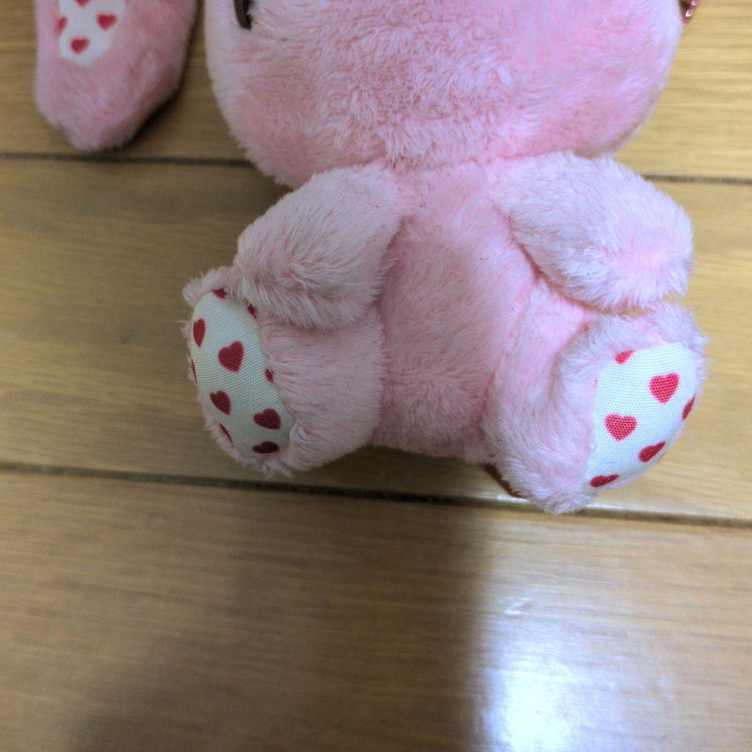 汎用うさぎ ぬいぐるみ バレンタイン ピンク 汎用うさぎぬいぐるみ