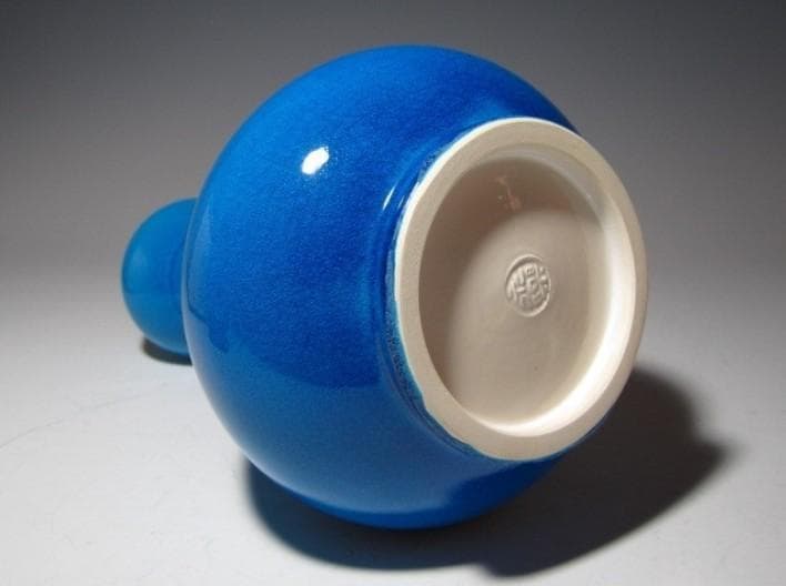 ○永楽善五郎 十六代 即全 交趾下蕪花入 共箱！o378