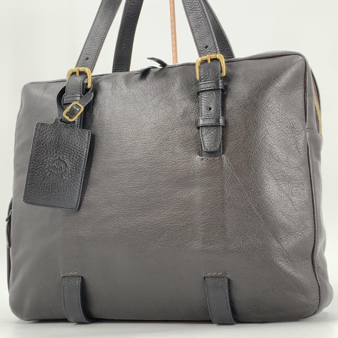 ダンヒル ENDEAVOUR エンデバー ビジネスバッグ ブリーフケース 焦茶