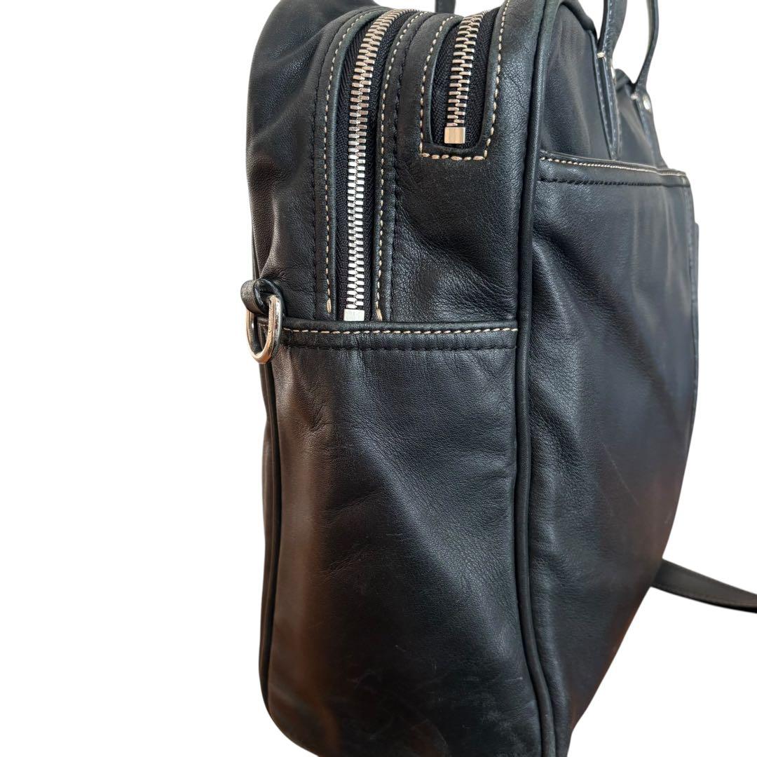 COACH レガシー オールレザー　2WAY大型　ビジネスバッグ　A4 ブラック