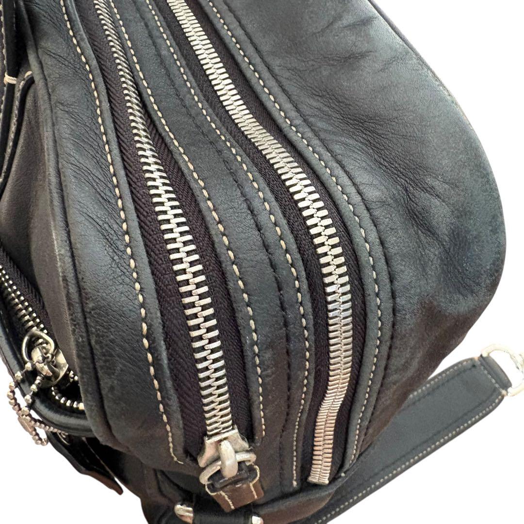 COACH レガシー オールレザー　2WAY大型　ビジネスバッグ　A4 ブラック
