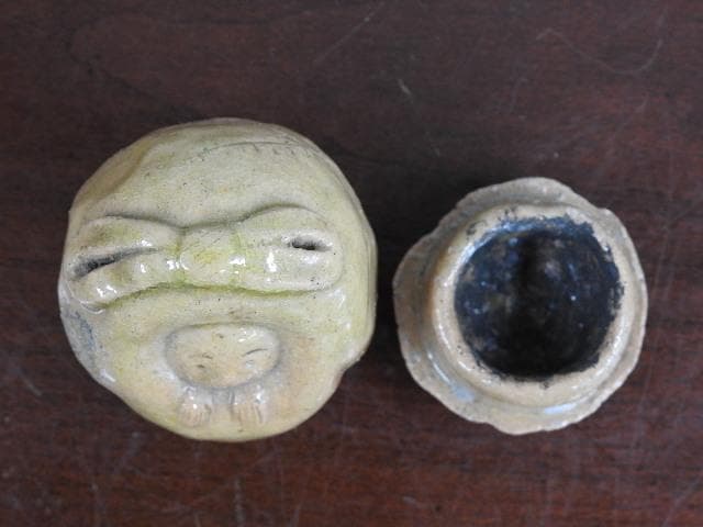 赤楽布袋香合　M８８１