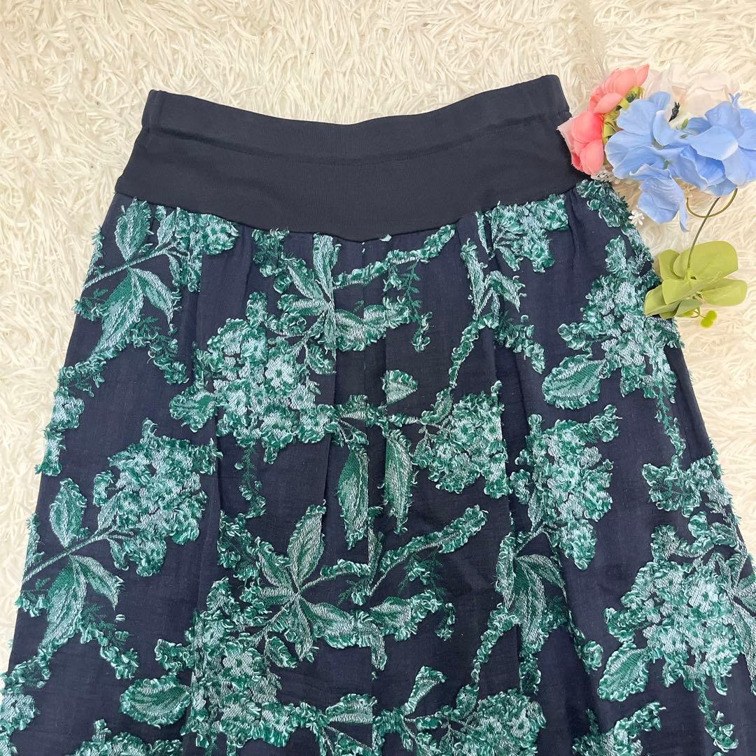 BEARDSLEY ジャガード サルエル パンツ ゴム 刺繍