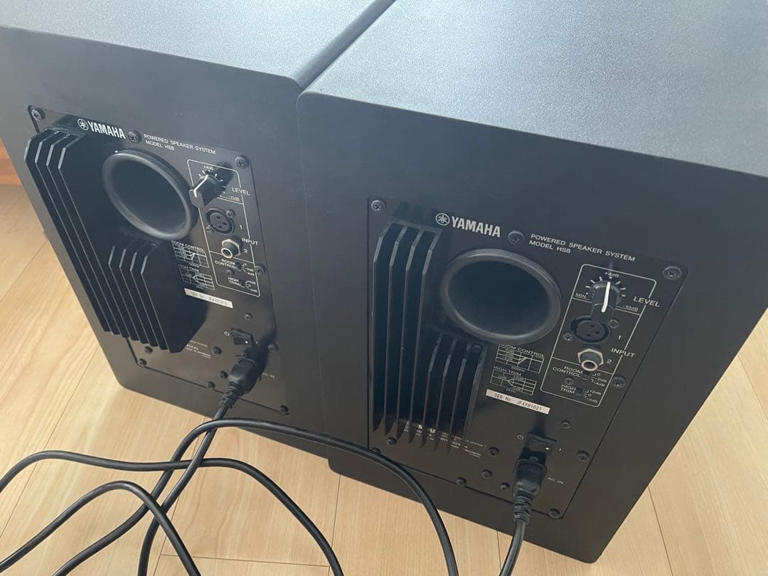 Yamaha HS8 ペア 電源ケーブル付属 Yamaha HS8S サブウーファー 電源