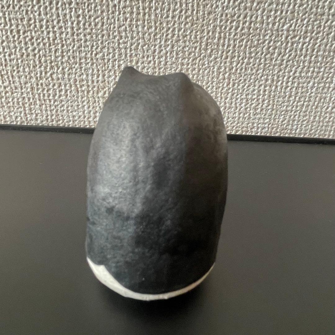 希少✤ 六原張子 起き上り小法師 鯛もちにゃー 民芸品 にゃー 黒色