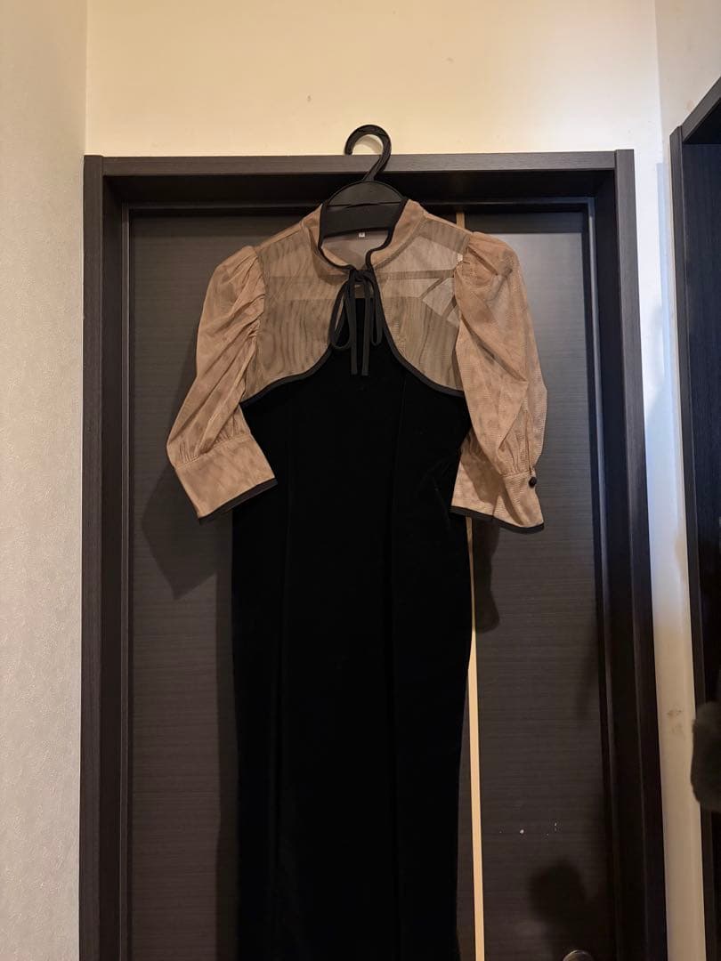 【LEJA】花柄ボレロマーメイドワンピースセットアップロングワンピースドレス