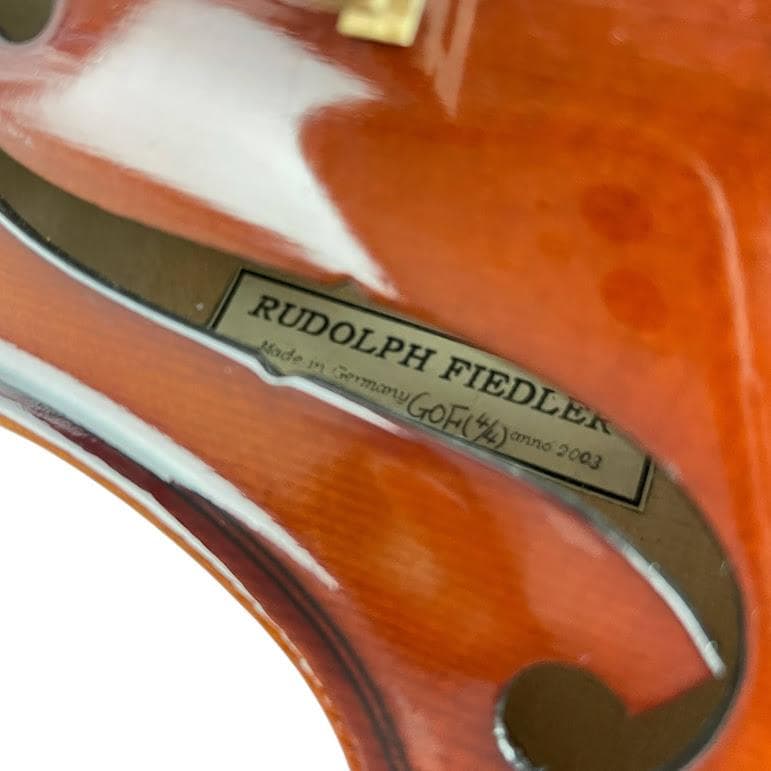 ほぼ未使用●ルドルフ フィドラー● G0F バイオリン 4/4 2003年製