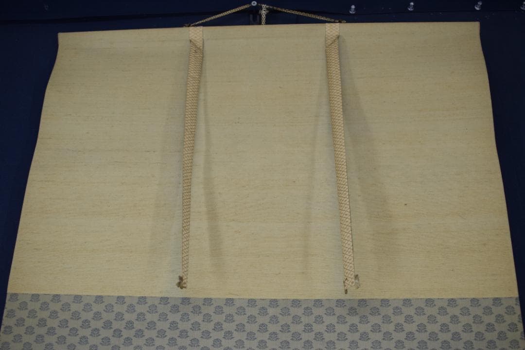 真作】立野雪郷/黒部渓谷図/秋の黒部所見/横物/掛軸☆