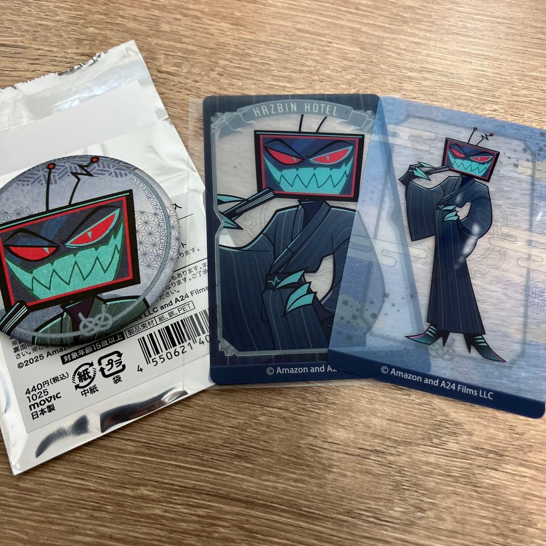 ハズビンホテル アニメイト 和服 缶バッジ クリアカード ヴォックス