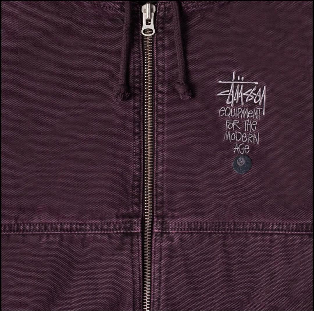 Stussy Quality Workgear M バーガンディジャケット