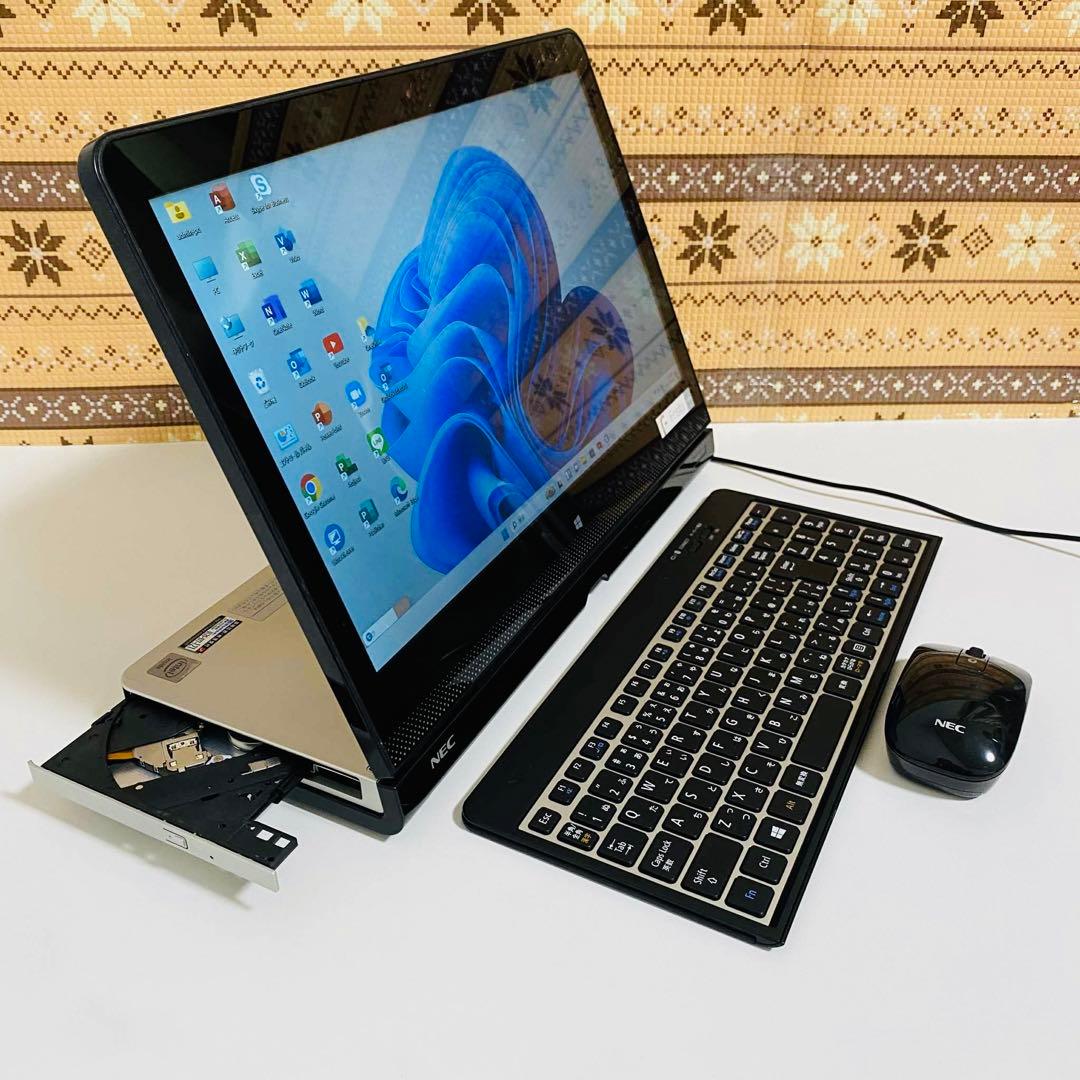 Y814 NECデスクトップSSD高速タッチパネルWindows11オフィス付き