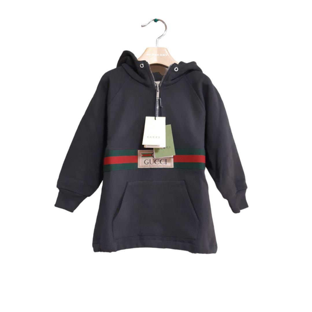 新品*GUCCI グッチ ラベル付き コットン ジャケット パーカー  グレー