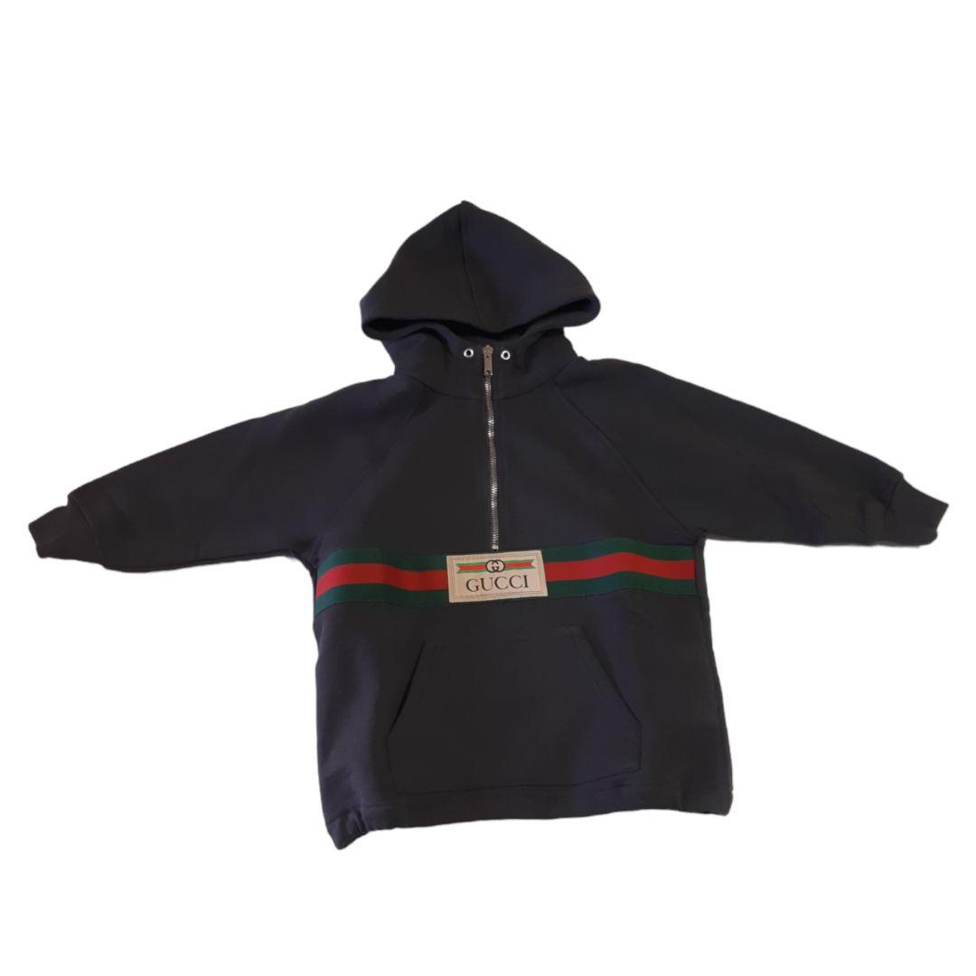 新品*GUCCI グッチ ラベル付き コットン ジャケット パーカー  グレー