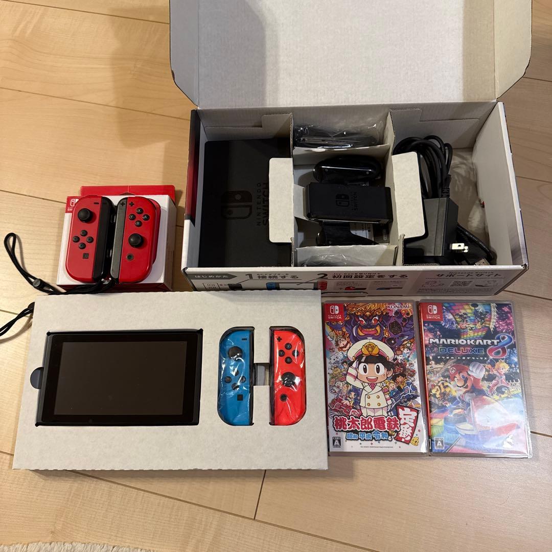 Switch 本体 マリオカート8 桃鉄　ソフト付き