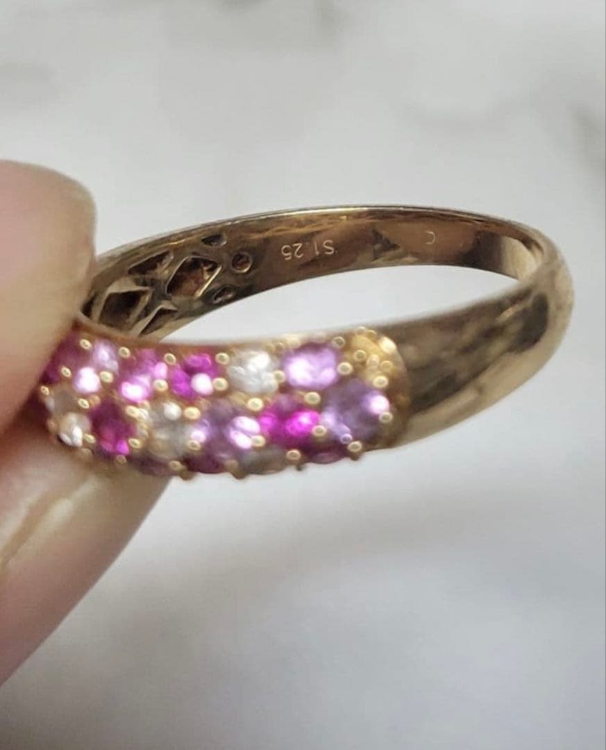 K18 サファイアリング 13号