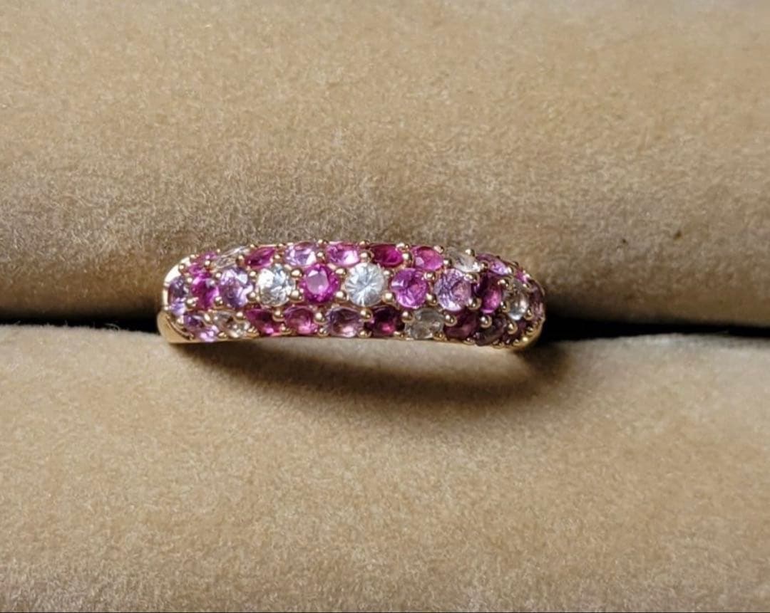 K18 サファイアリング 13号