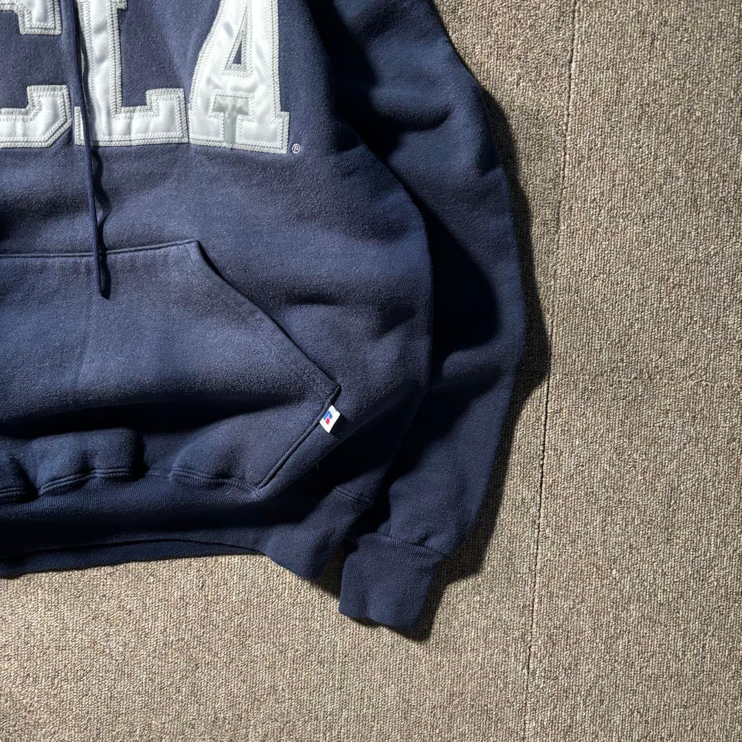 RUSSELL ラッセル 鬼フェード スウェット パーカー UCLA M ナス紺