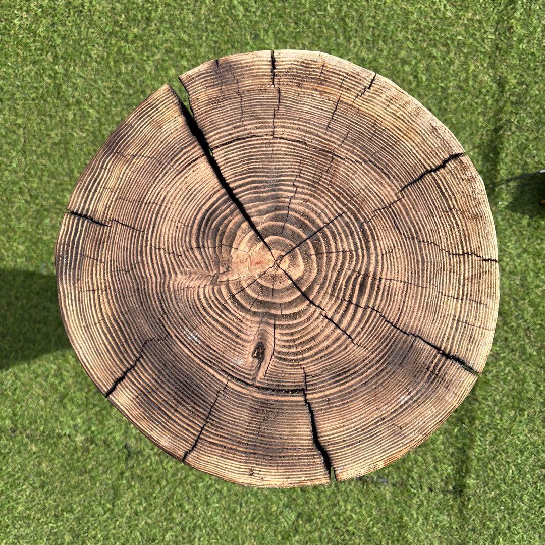 杉丸太　スツール