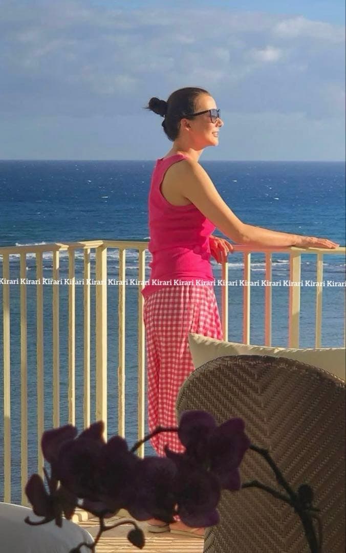 試着のみハウスオブロータス ギンガムチェックサルエルパンツ 桐島かれん