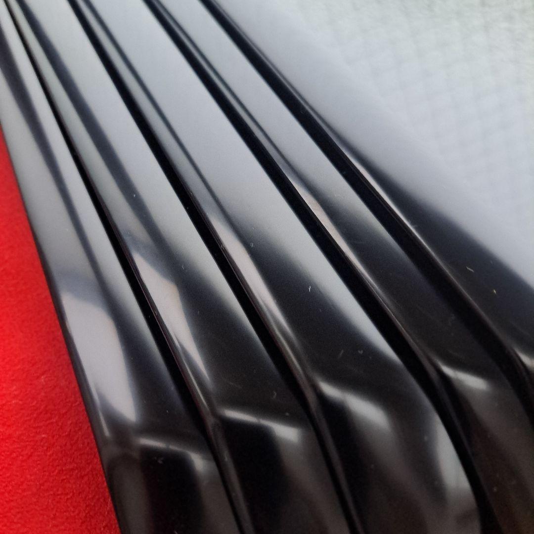 【輪島塗　折敷膳×5客】布着本堅地 鏡面仕上げ　青海波蒔絵　未使用品