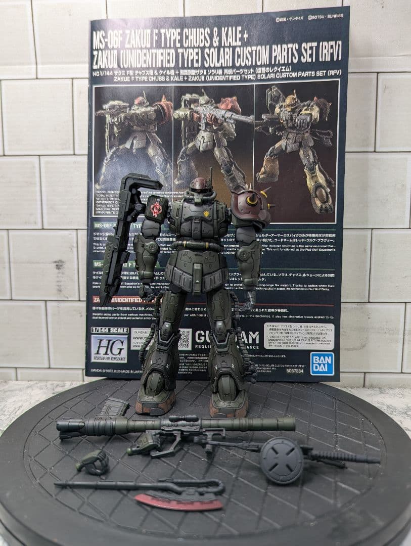 復讐のレクイエム HG MS−06F ザクⅡ FTYPE チャブス機 完成品 - メルカリ