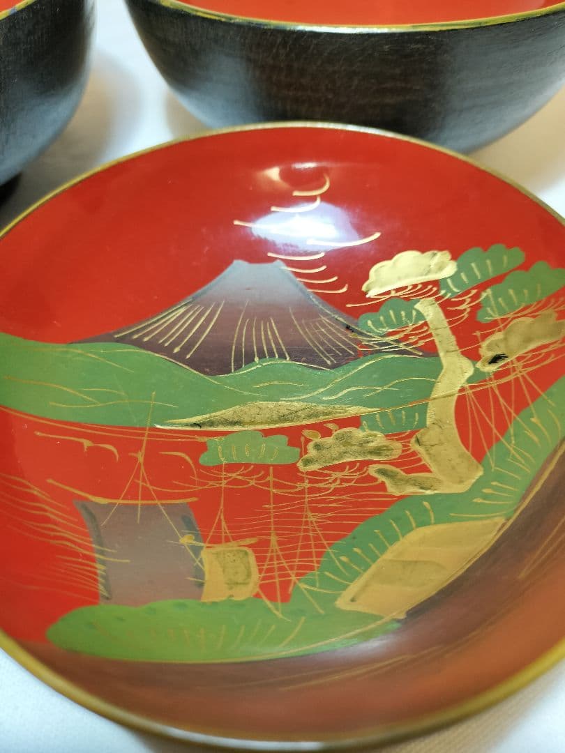 会津 鉄錆塗 汁物椀 会津塗 2客 明治 大正時代 - メルカリ