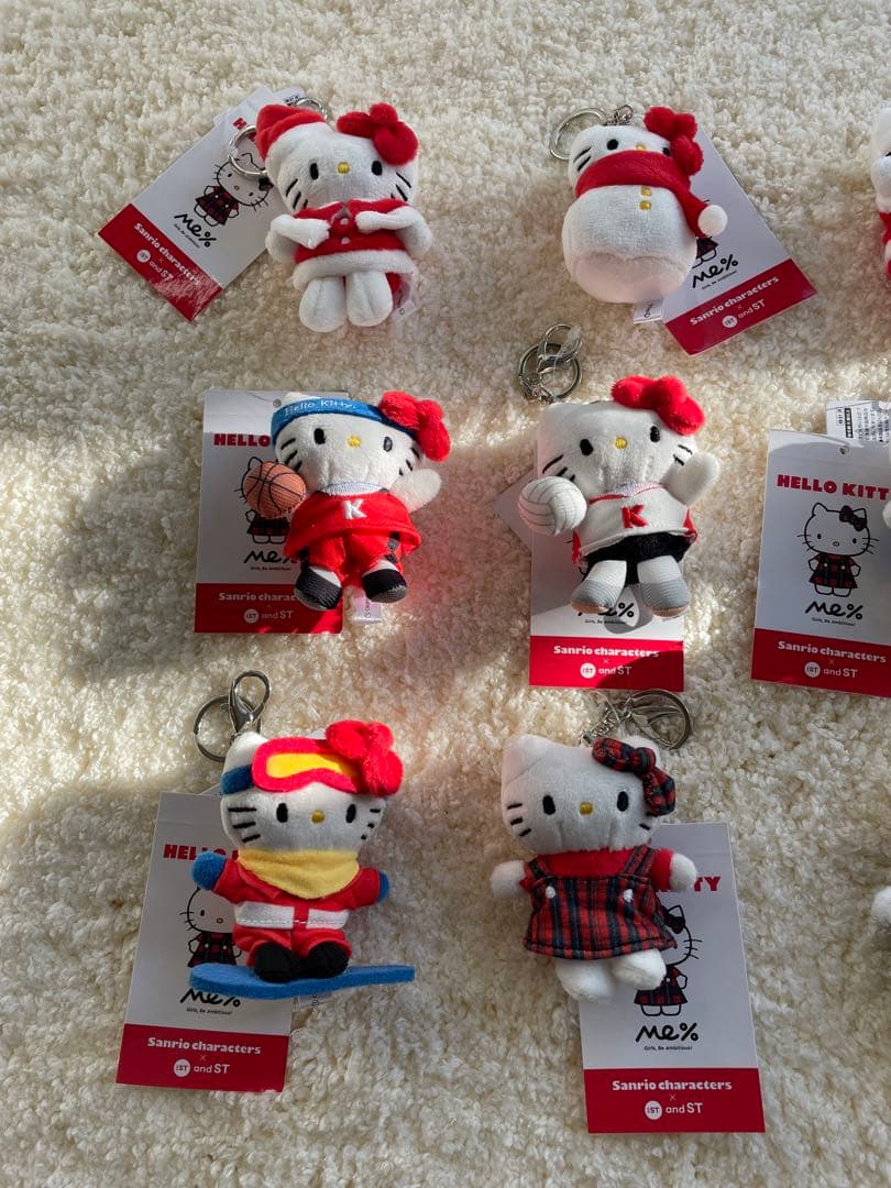 ハローキティ hello Kitty Me% トイキーホルダー 9個セット新品
