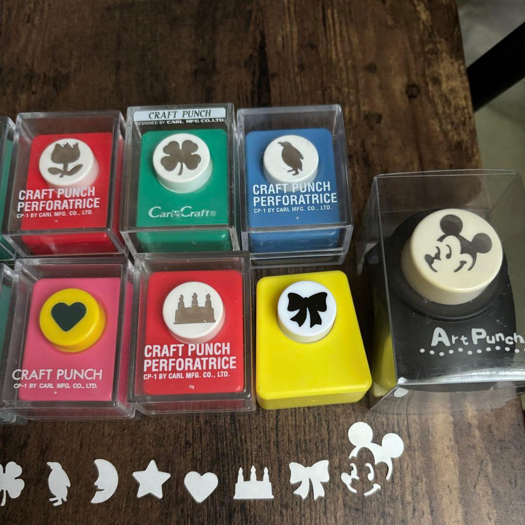 クラフトパンチ カール ダイソー ディズニー アートパンチ ミッキー